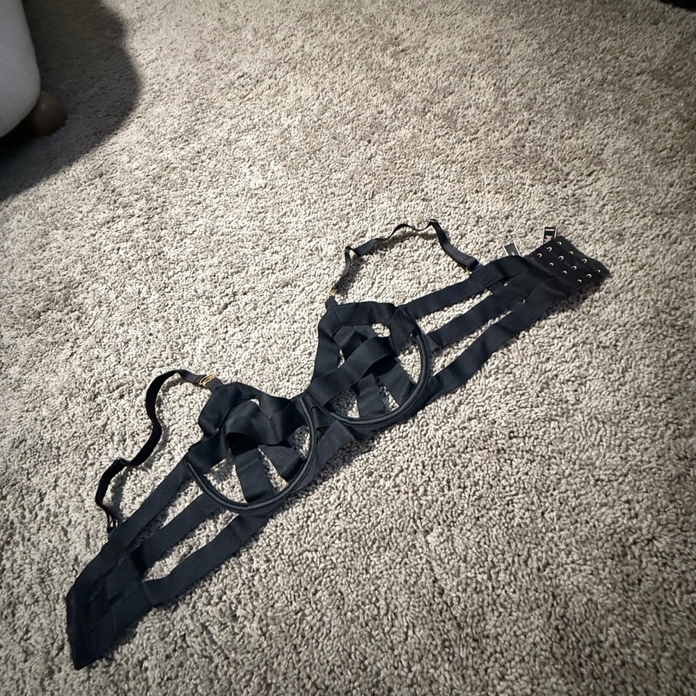 Victoria's Secret Black Strappy Lingerie